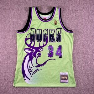 Mitchell & Ness Ray Allen 1996-97 Bucks‎ Hardwood Classics Jersey Green 34